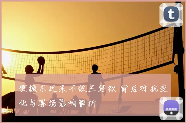 樊振东近来不敌王楚钦 背后对抗变化与赛场影响解析